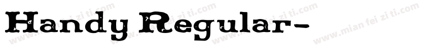 Handy Regular字体转换